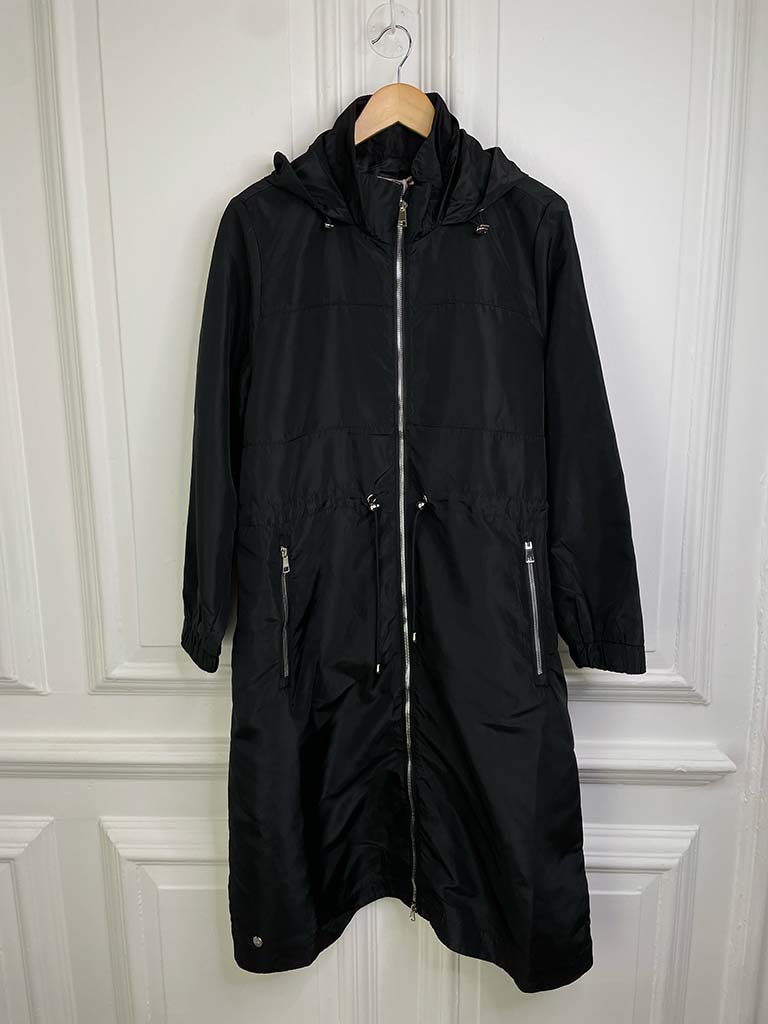 Malissa J Hooded Parka Coat - Black