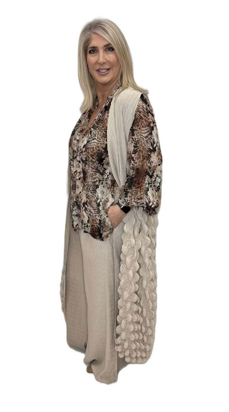 Malissa J Herringbone Trousers - Stone