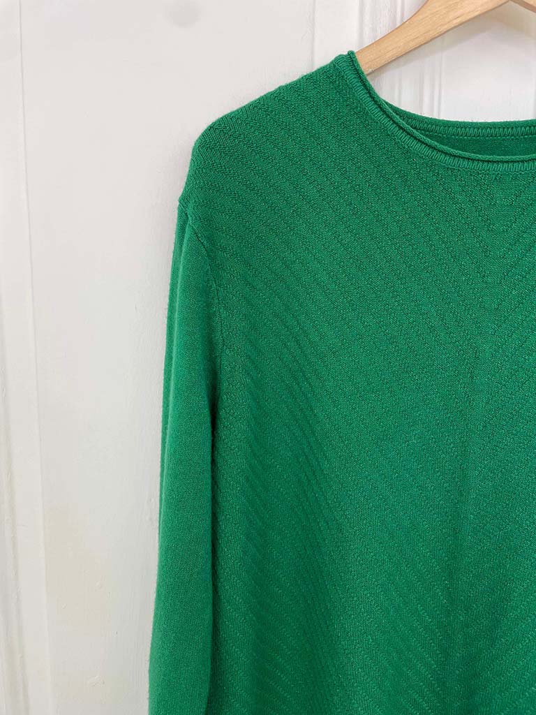 Chevron Knit - Emerald