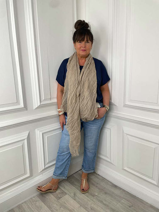 Vintage Wash Scarf - Mocha