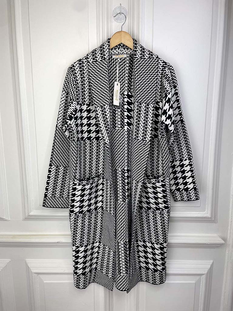 Dogtooth check coat hotsell