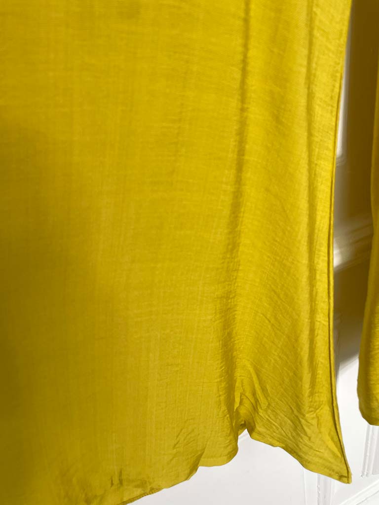 Shirred Wide Leg Trousers - Citrus