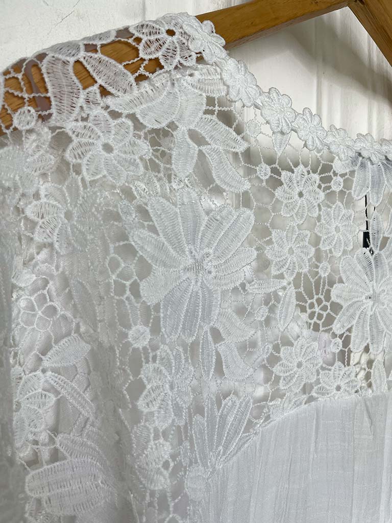 Garden Lace Tunic - White