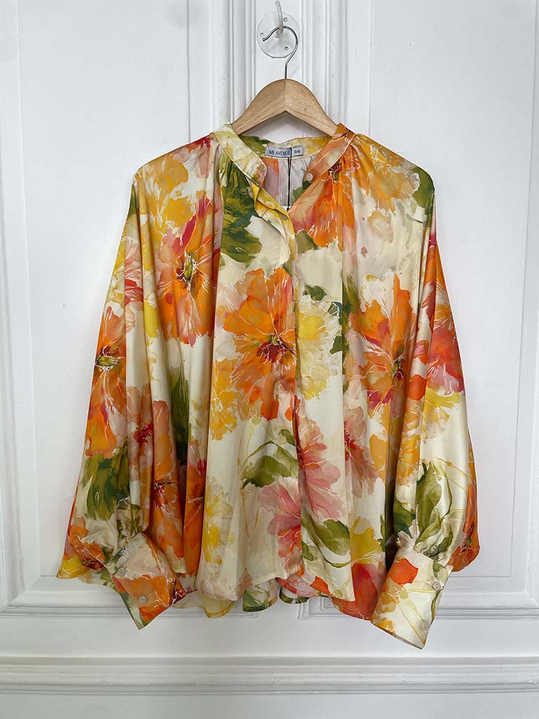 Floral Bloom Blouse - Sorbet