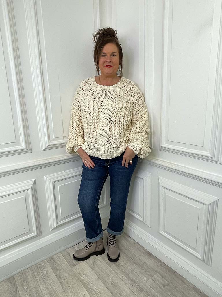 Chunky Cable Knit - Cream