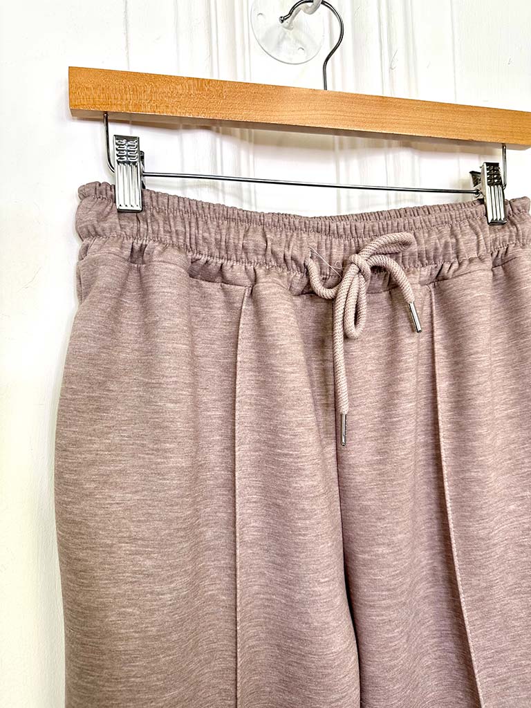 Super Soft Straight Leg Jogger - Taupe