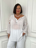 Garden Lace Tunic - White