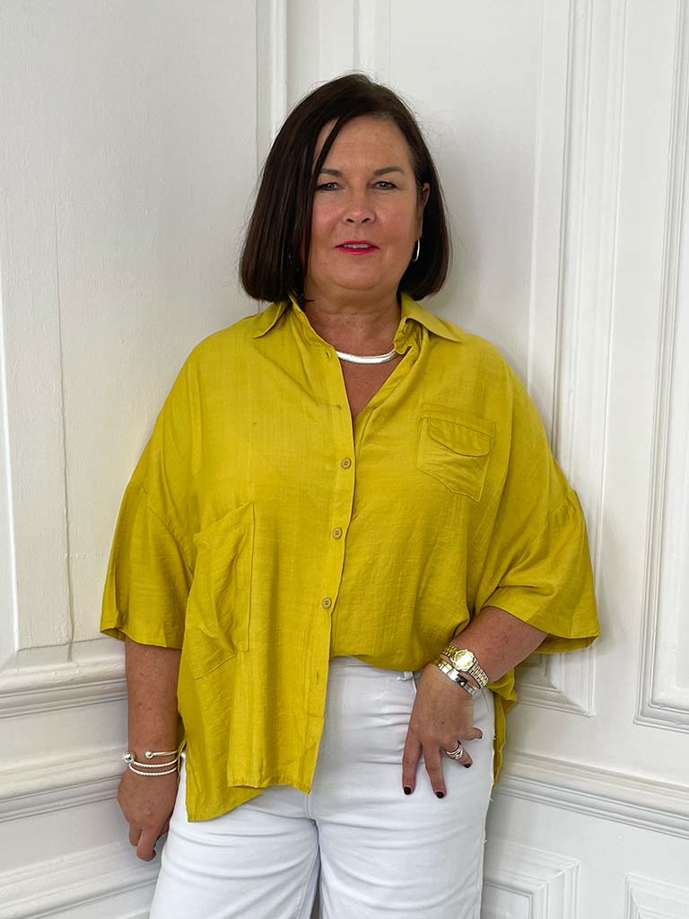 Boxy Pocket Shirt - Citrus