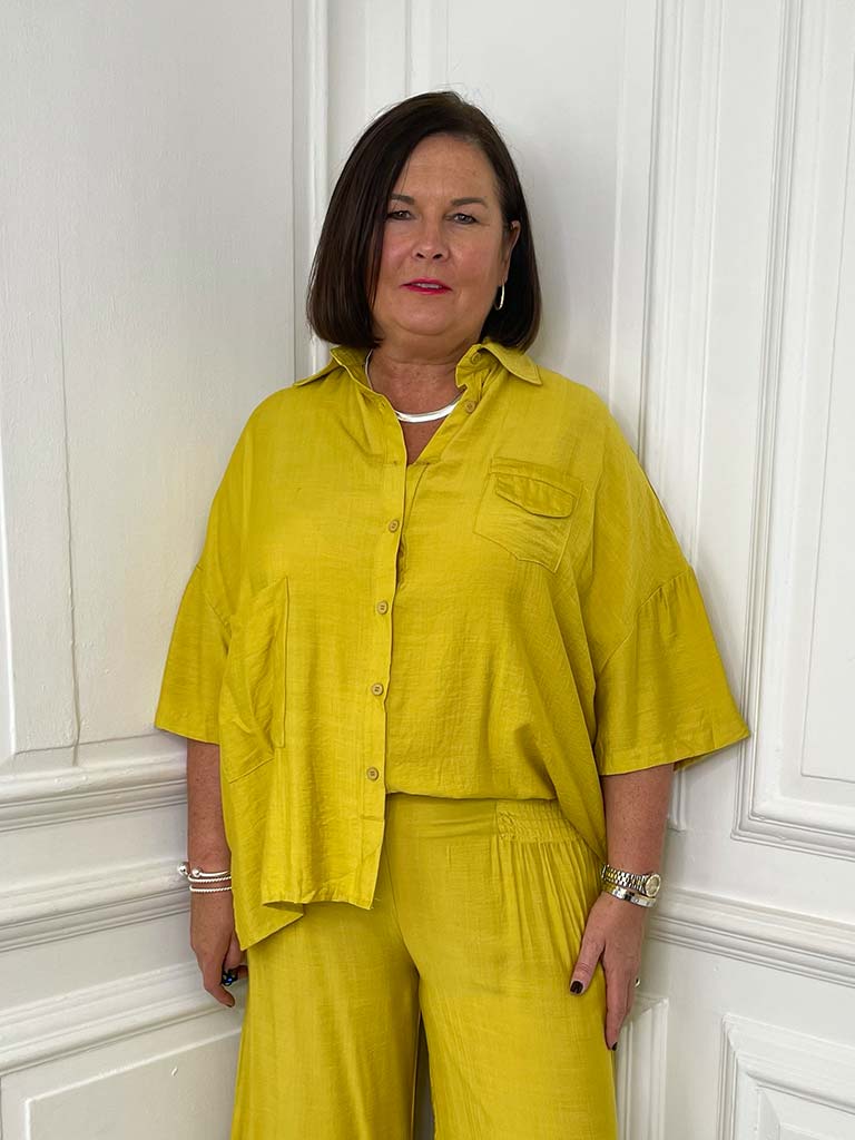 Boxy Pocket Shirt - Citrus