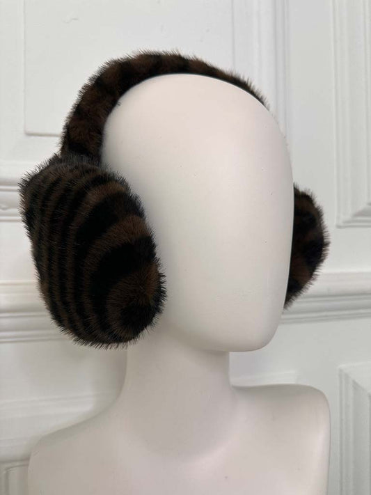 Malissa J Faux Fur Earmuffs - Swirl