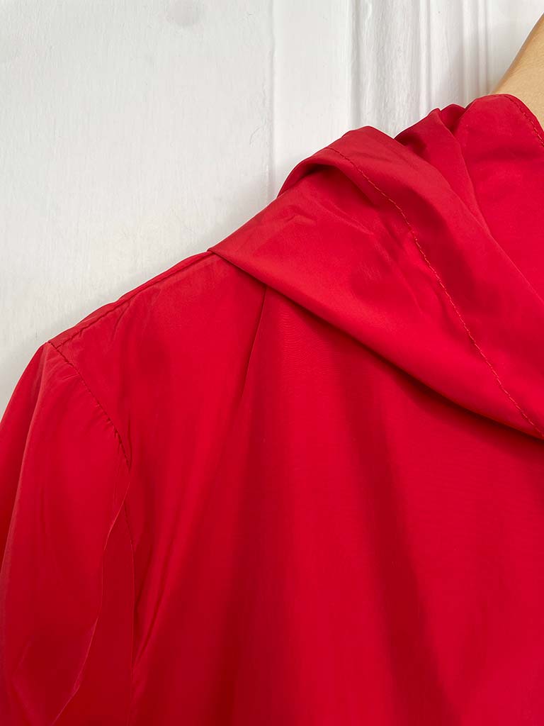 Showerproof Hooded Mac - Scarlet