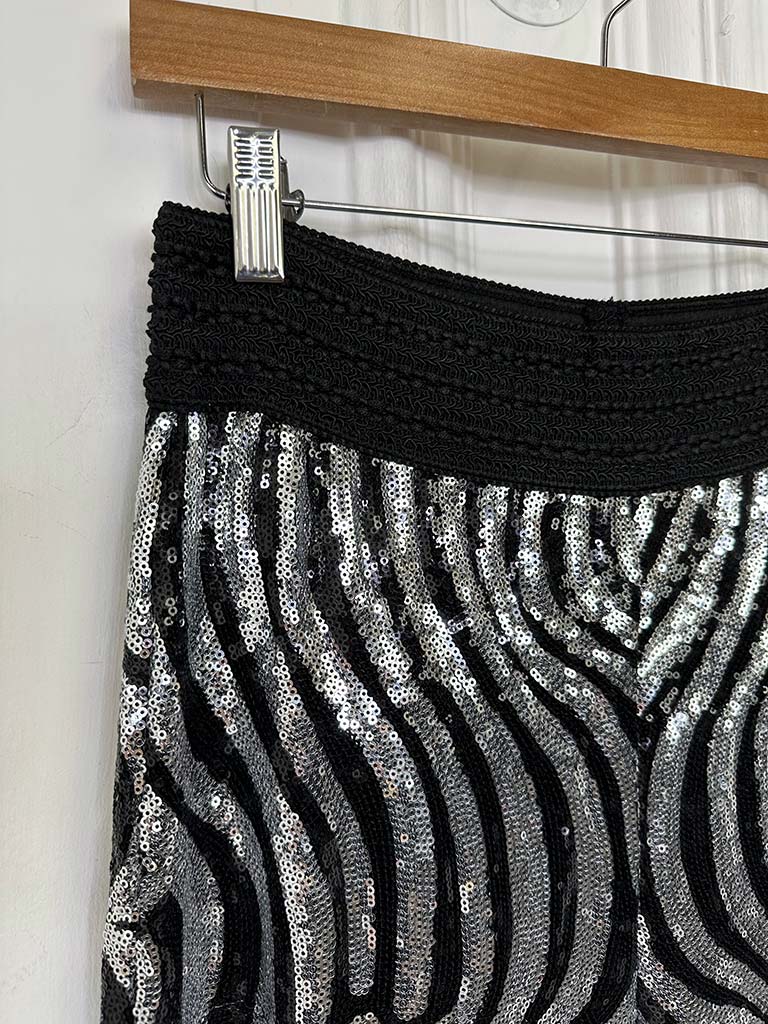 Malissa J Studio 54 Sequin Trousers - Silver