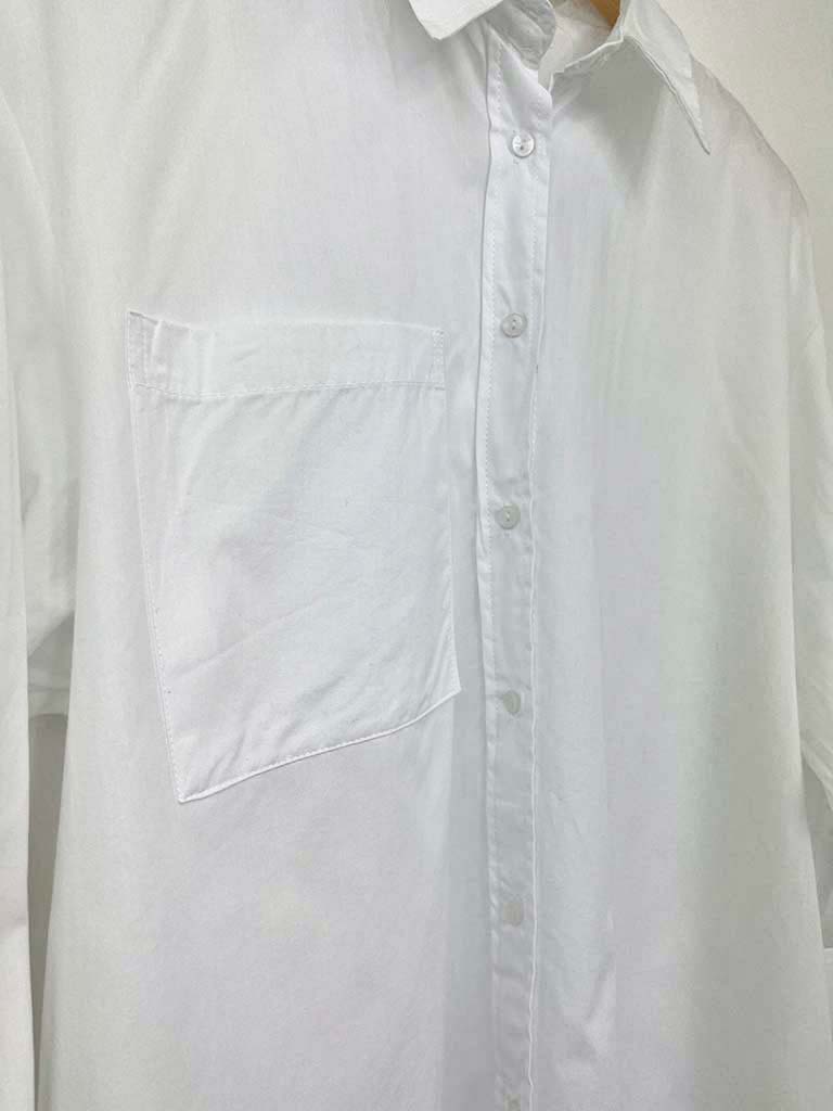 Cotton Pocket Shirt - White