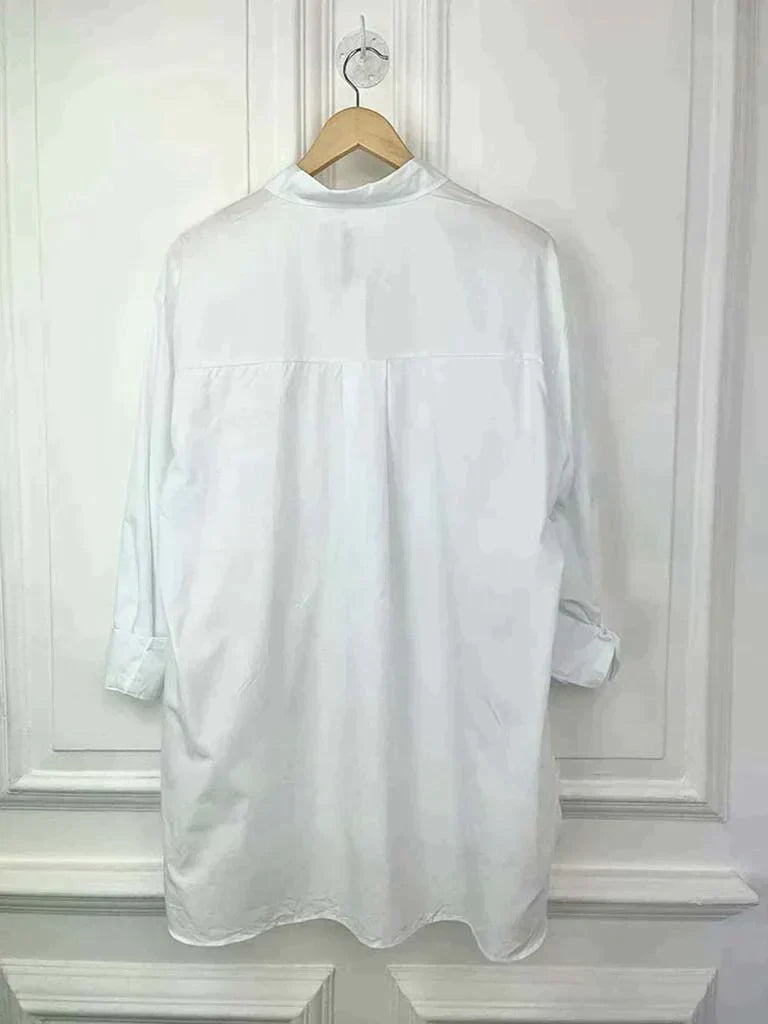 Cotton Pocket Shirt - White