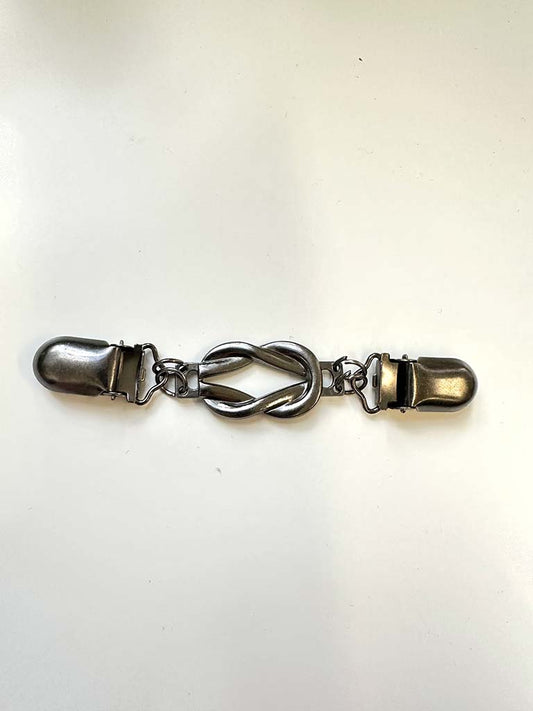 Knot Cinch Clip - Pewter
