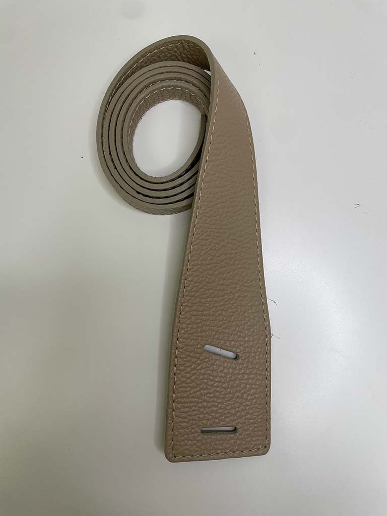 Leather Pull Through Belt - Stone