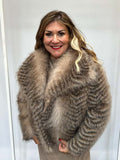 Malissa J Faux Fur Jacket - Stone