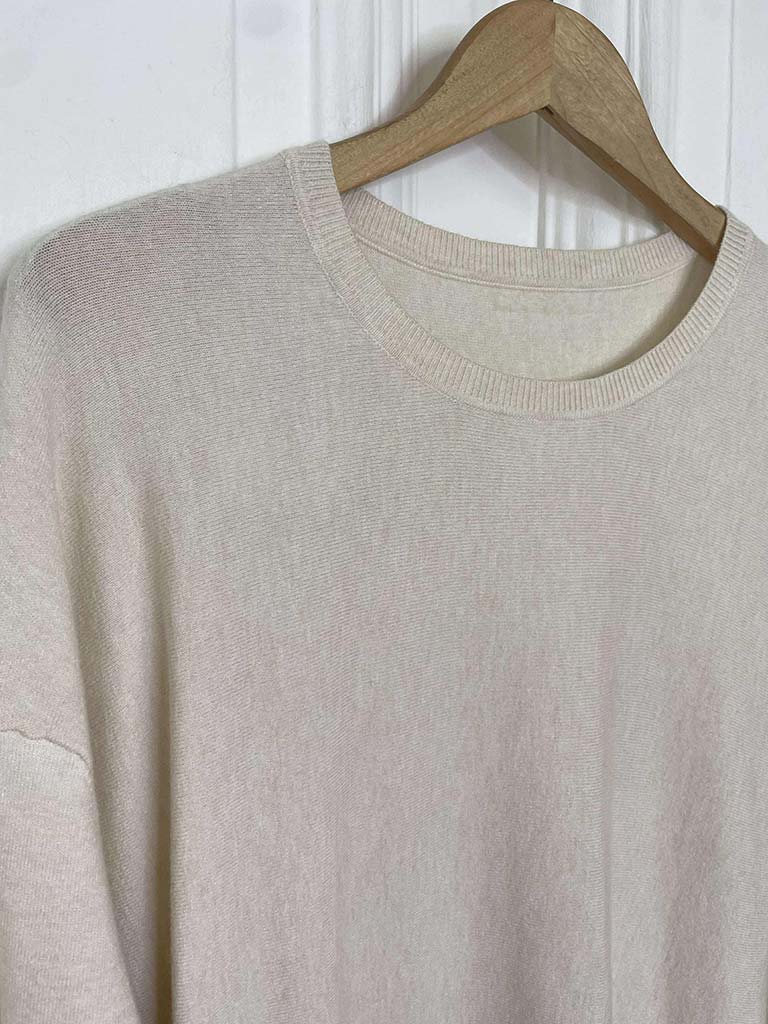 Round Neck Soft Touch Knit - Ivory