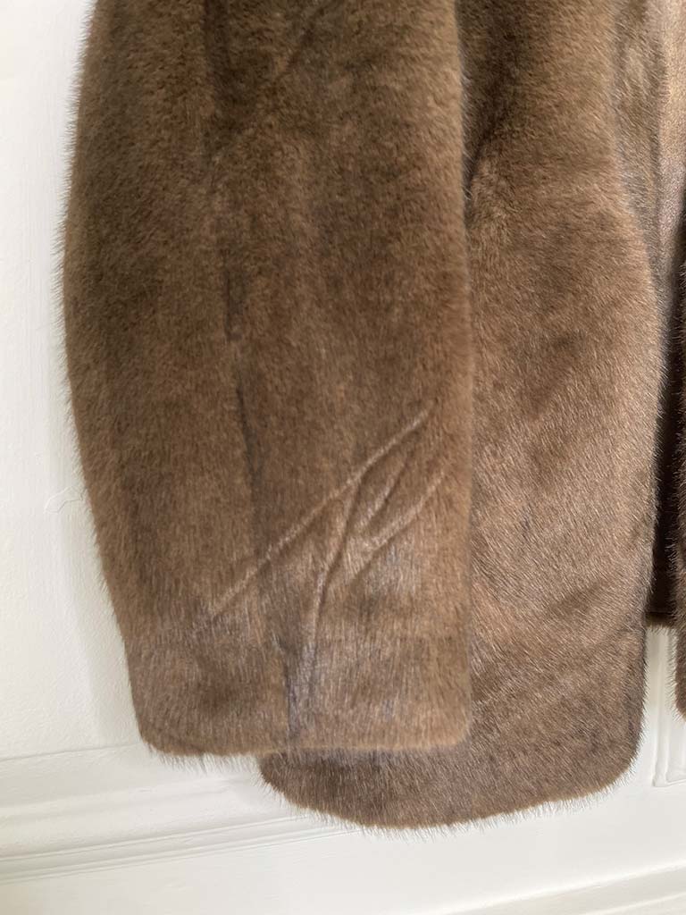 Malissa J Luxe Faux Fur Jacket - Chocolate