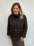 Malissa J Polo Loop Knit - Chocolate