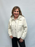 Malissa J Stitched Hoodie Jacket - Stone