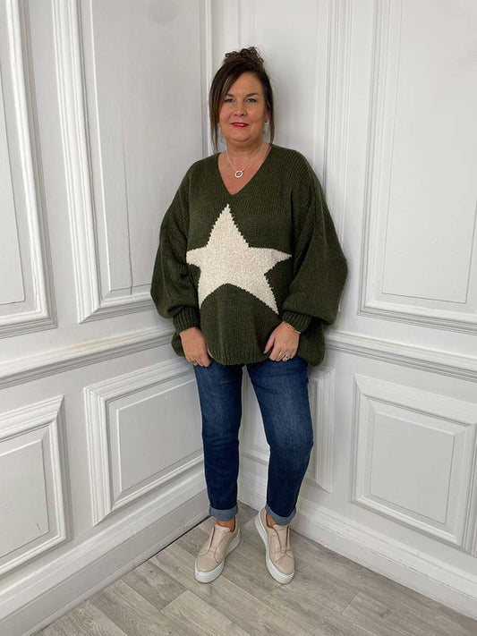 Star Knit - Khaki