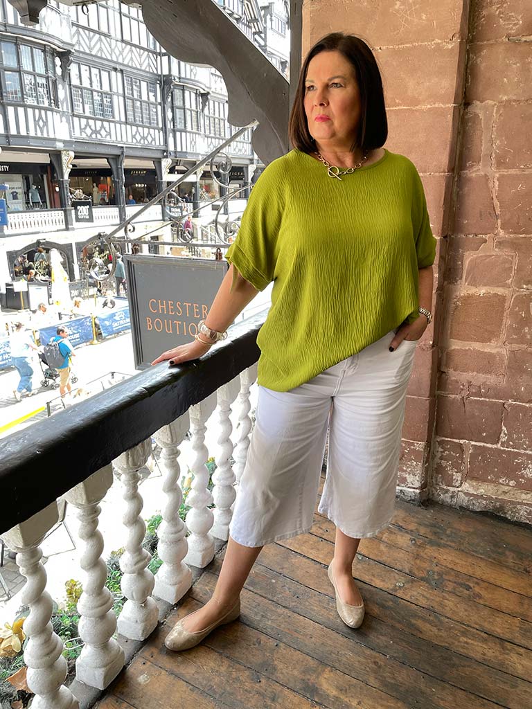 Oversized Basic Top - Avocado