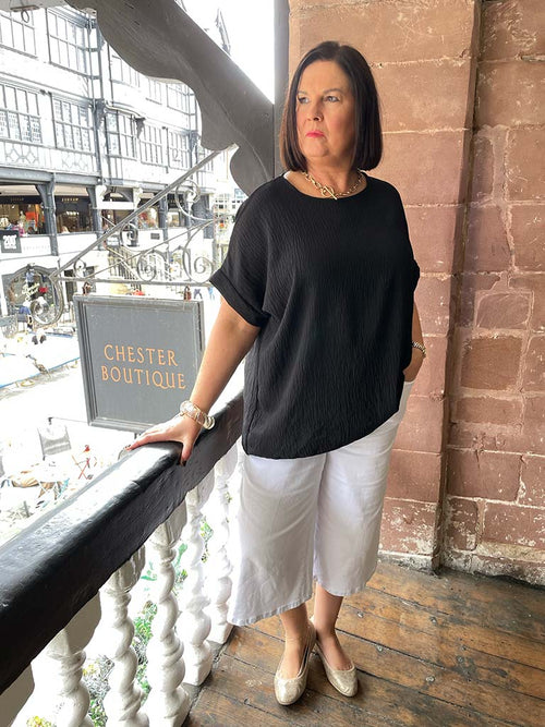 Oversized Basic Top - Black