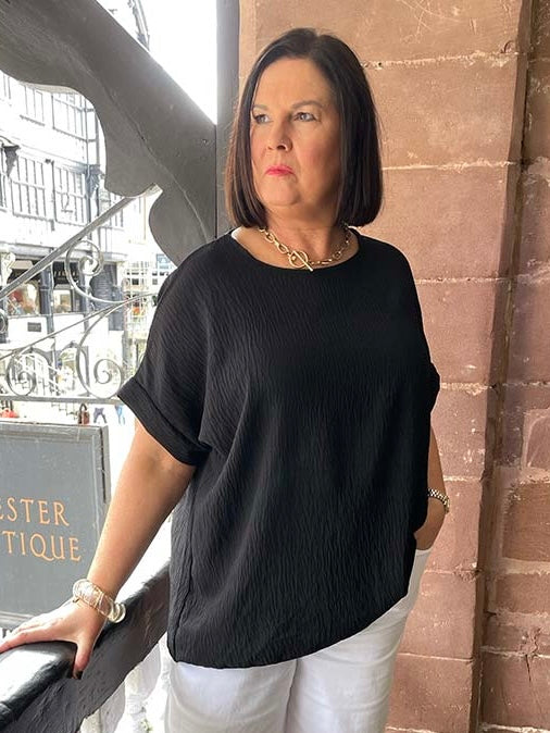 Oversized Basic Top - Black
