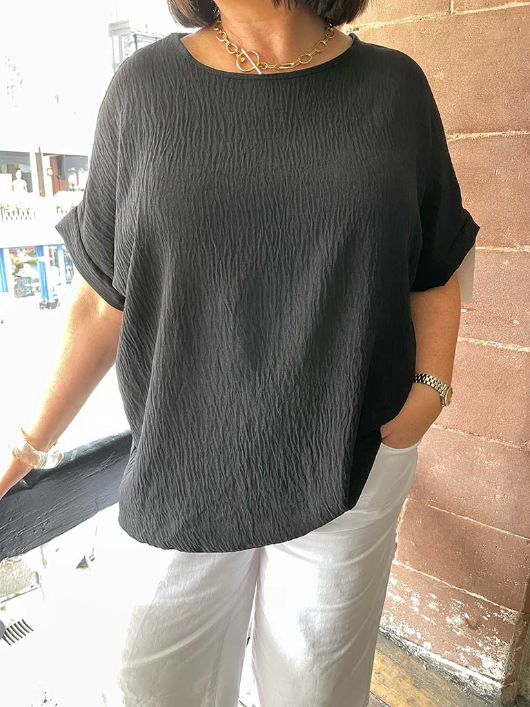 Oversized Basic Top - Black