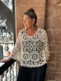 Boho Crochet Top - Ecru