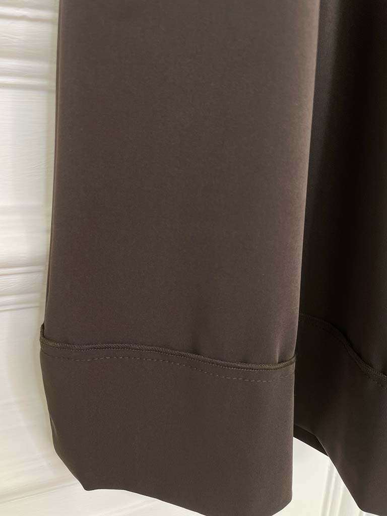 I.D Turn Up Wide Leg Trouser - Espresso