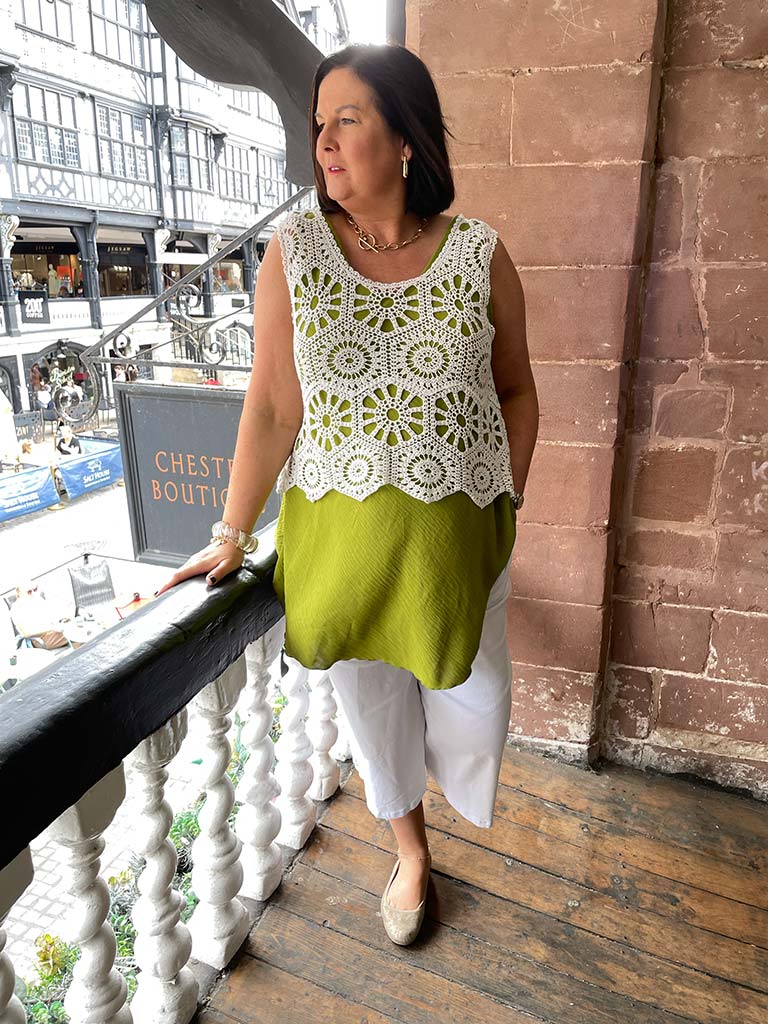 Crochet Tank Top - Soft White