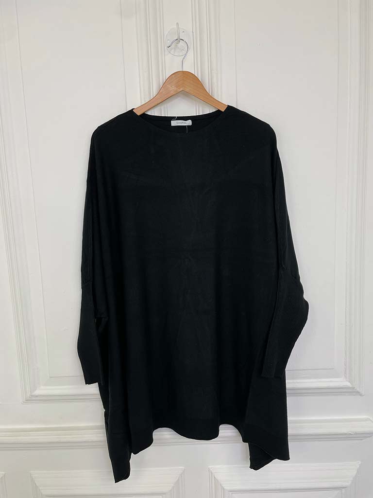 Oversized Boxy Knit - Black