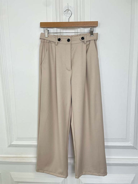 I.D Straight Leg Tailored Trouser - Stone