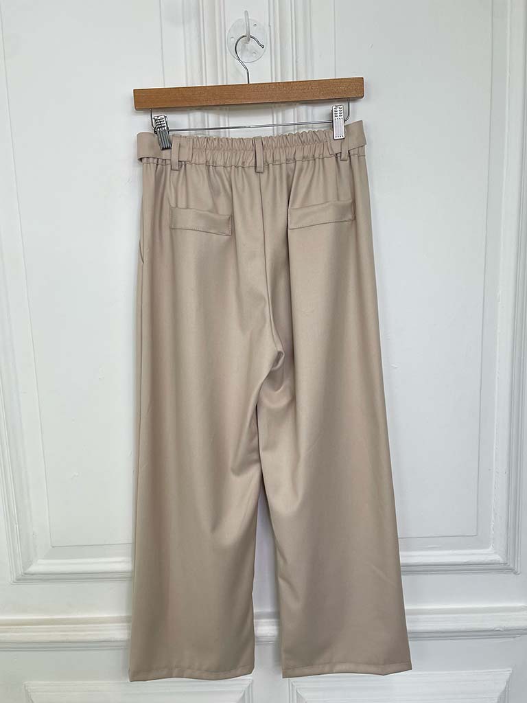 I.D Straight Leg Tailored Trouser - Stone