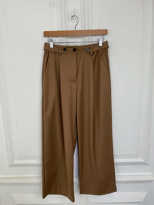 I.D Straight Leg Tailored Trouser - Camel