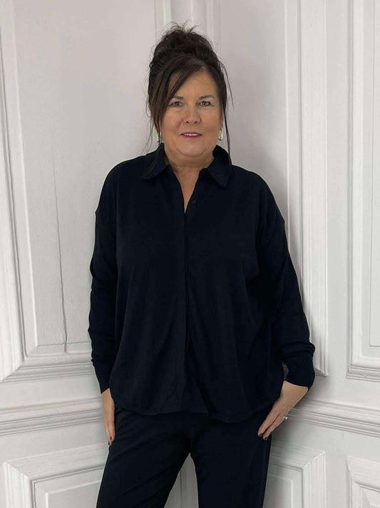 Malissa J Shirt Knit - Black