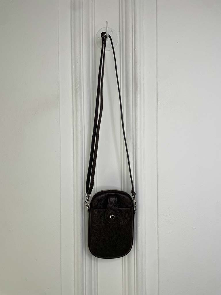 Cross Body Phone Bag - Chocolate