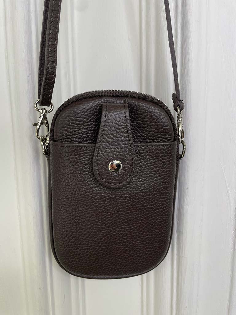 Cross Body Phone Bag - Chocolate