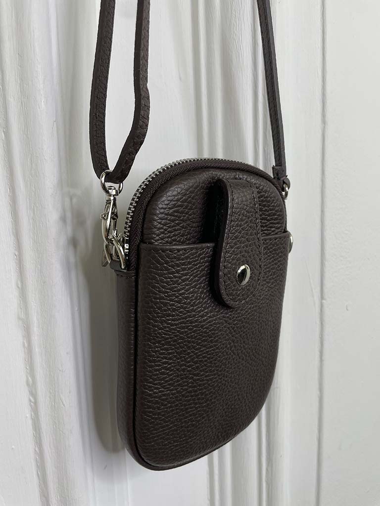 Cross Body Phone Bag - Chocolate