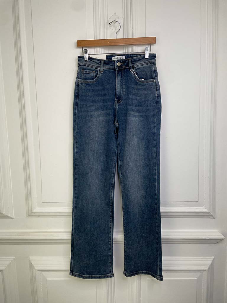 Straight Leg Jeans - Vintage Blue