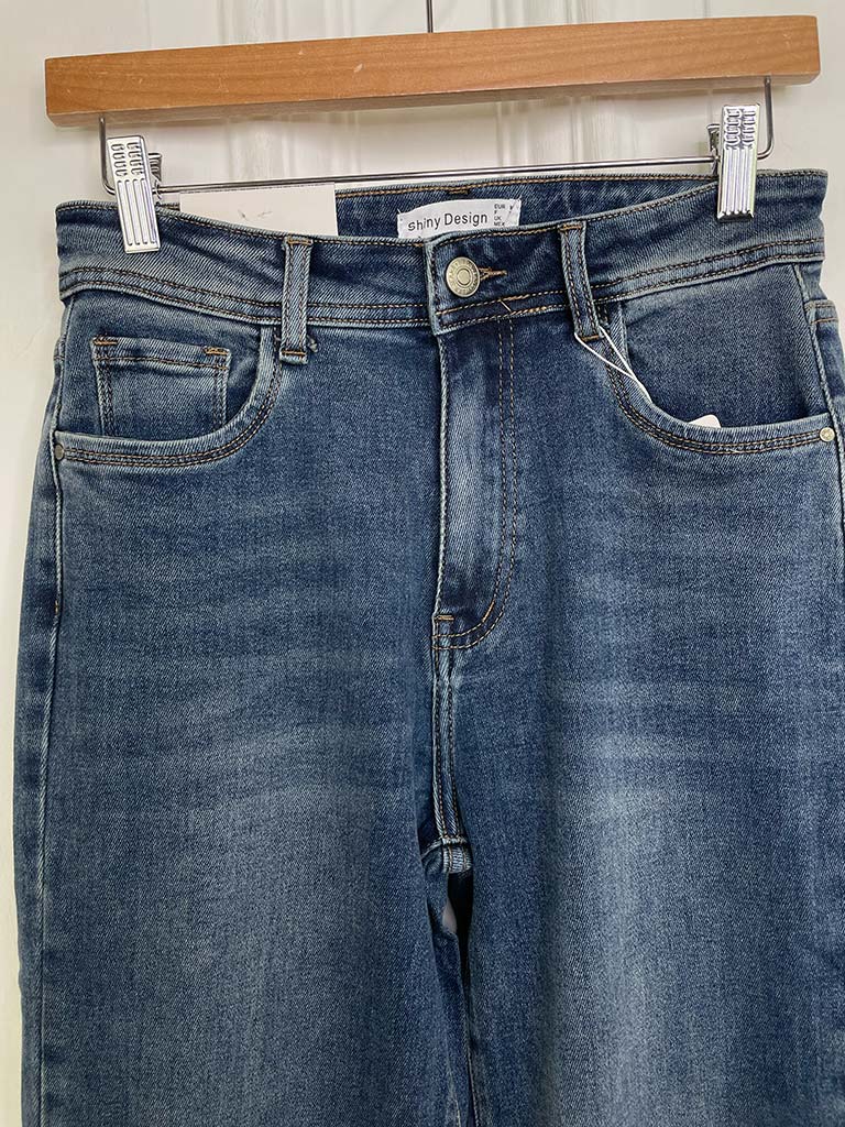 Straight Leg Jeans - Vintage Blue