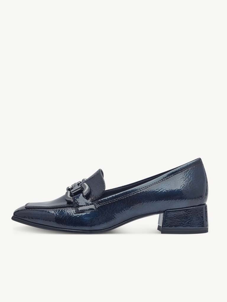 Tamaris Snaffle Heeled Loafers - Navy