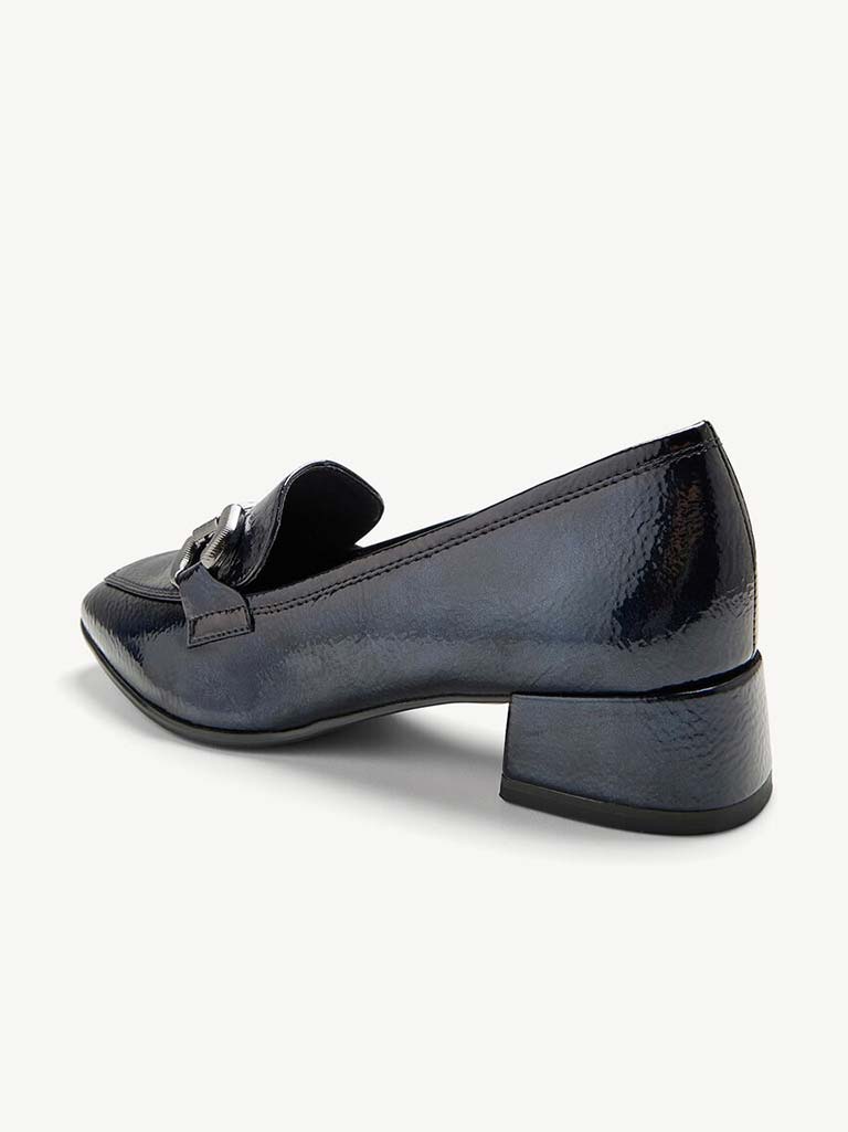 Tamaris Snaffle Heeled Loafers - Navy
