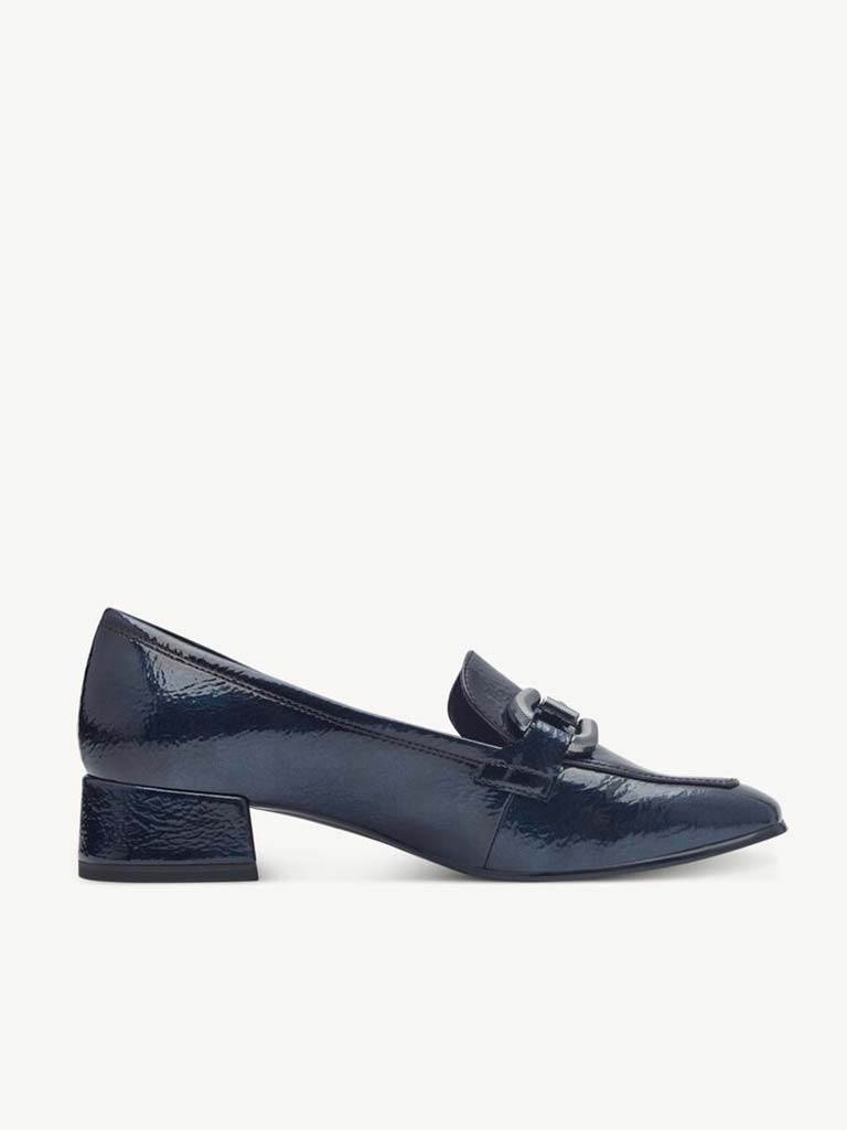 Tamaris Snaffle Heeled Loafers - Navy