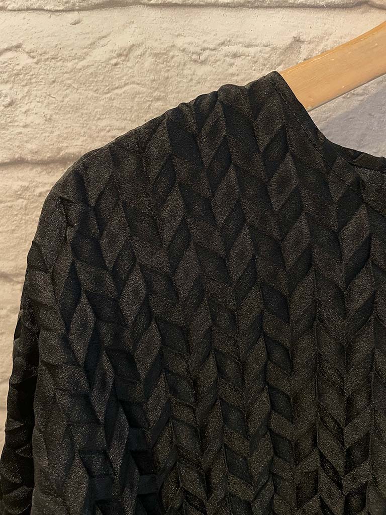 Malissa J Chevron Pleat Top - Black