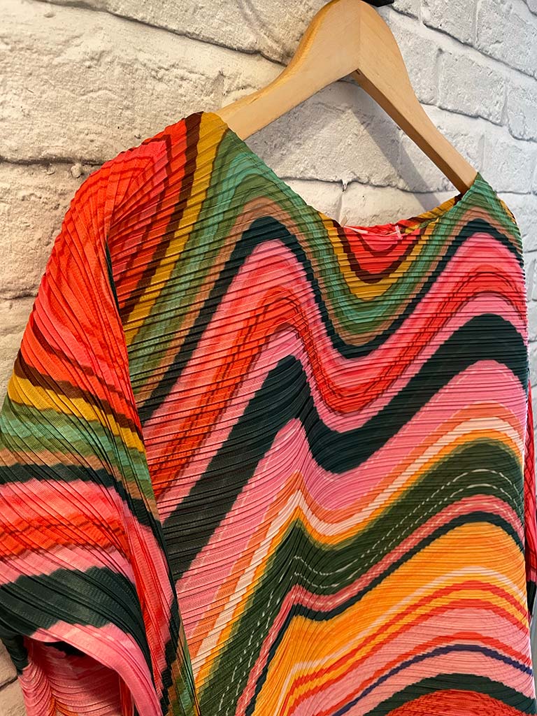 Malissa J Swirl Pleat Top