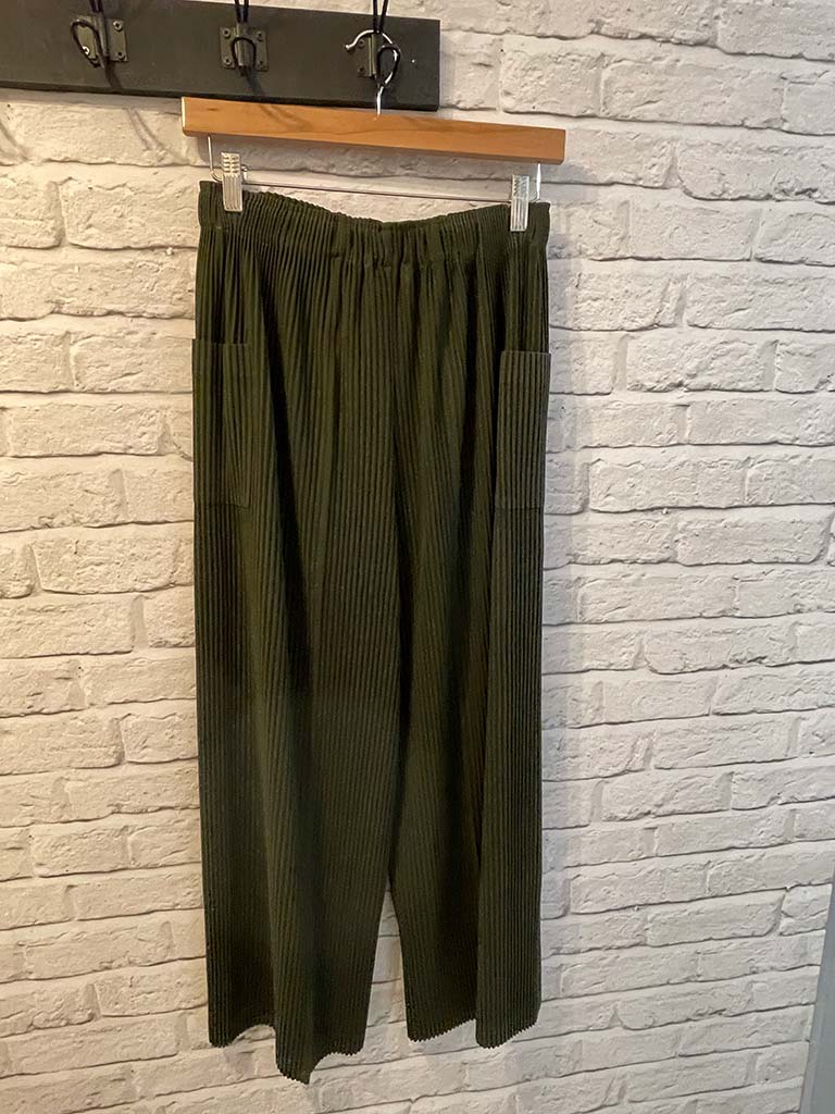 Malissa J Pleat 7/8 Palazzos - Khaki