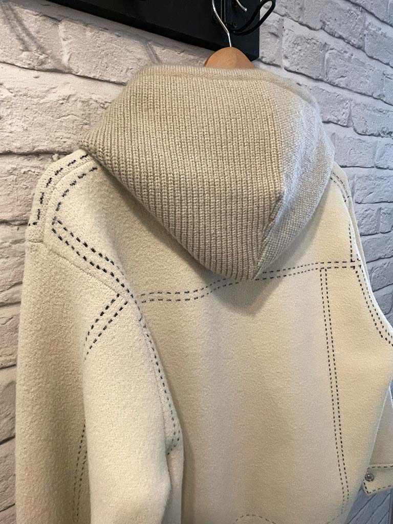 Malissa J Stitched Hoodie Jacket - Stone